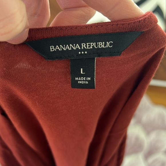 Banana Republic Asymmetrical Rayon Top in Dark Spiced Rum - Picture 10 of 11